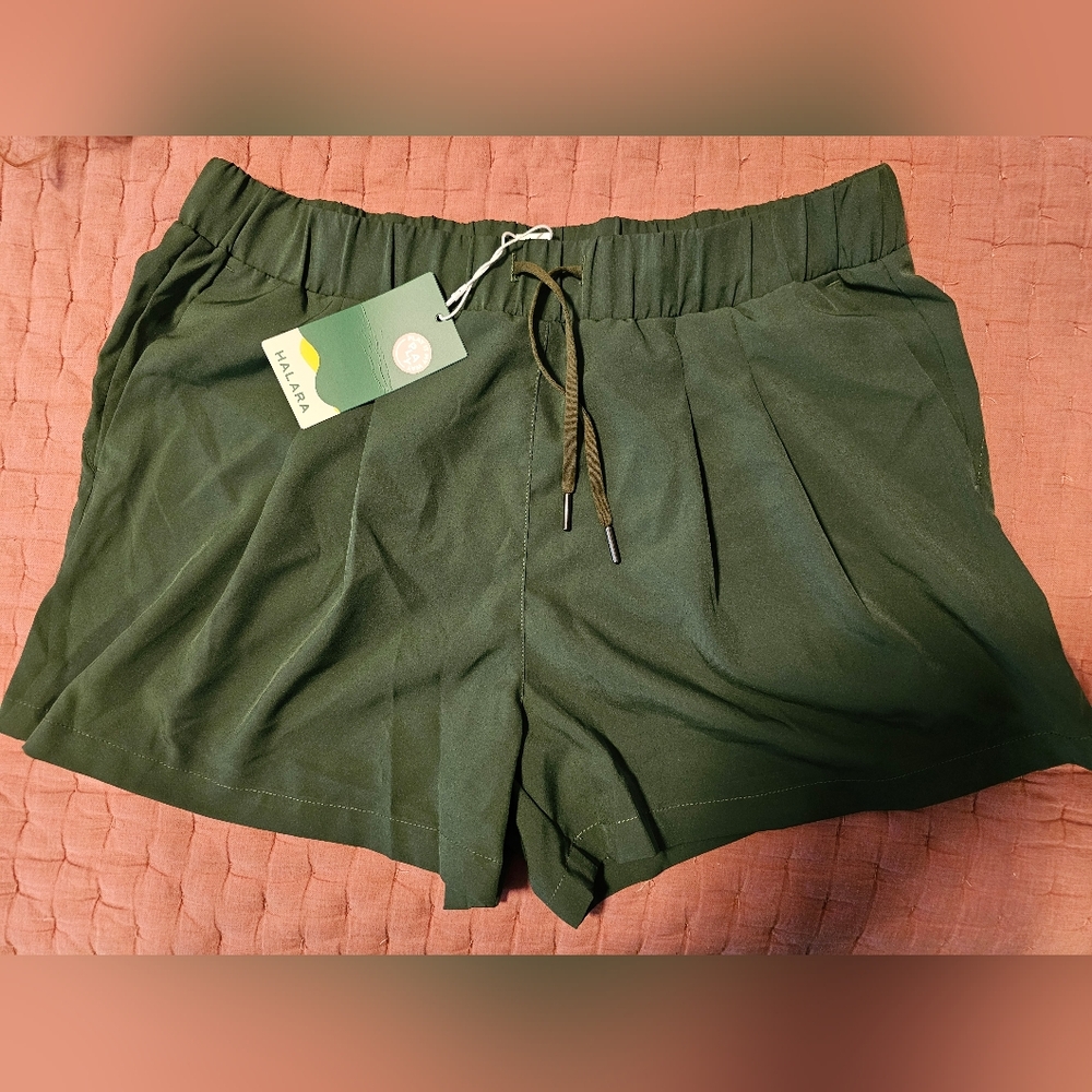 Green Running Shorts